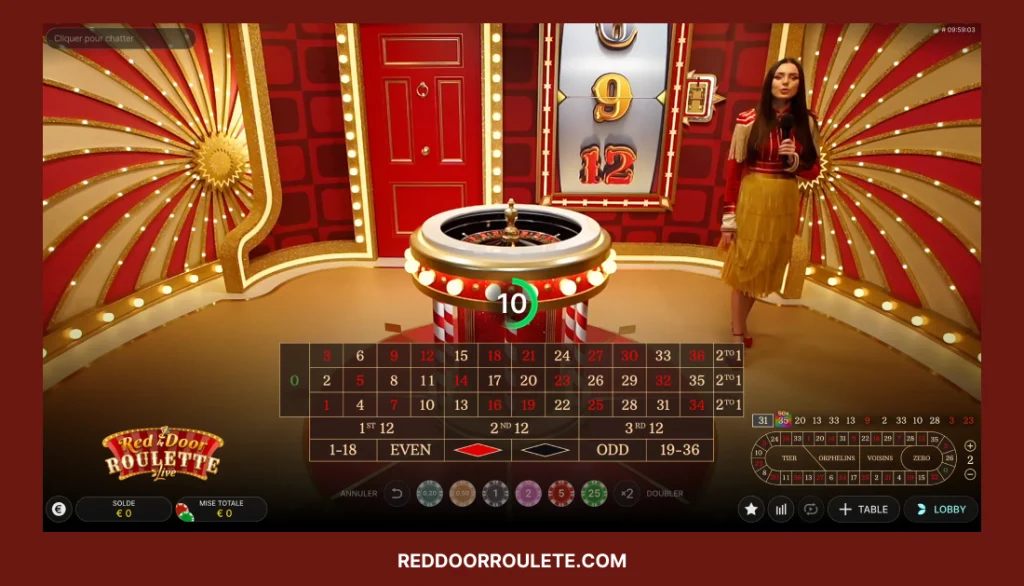 The idea of Red Door Roulette Live